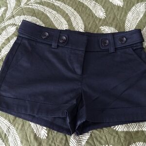 bebe brand, blue shorts, Women's size 2